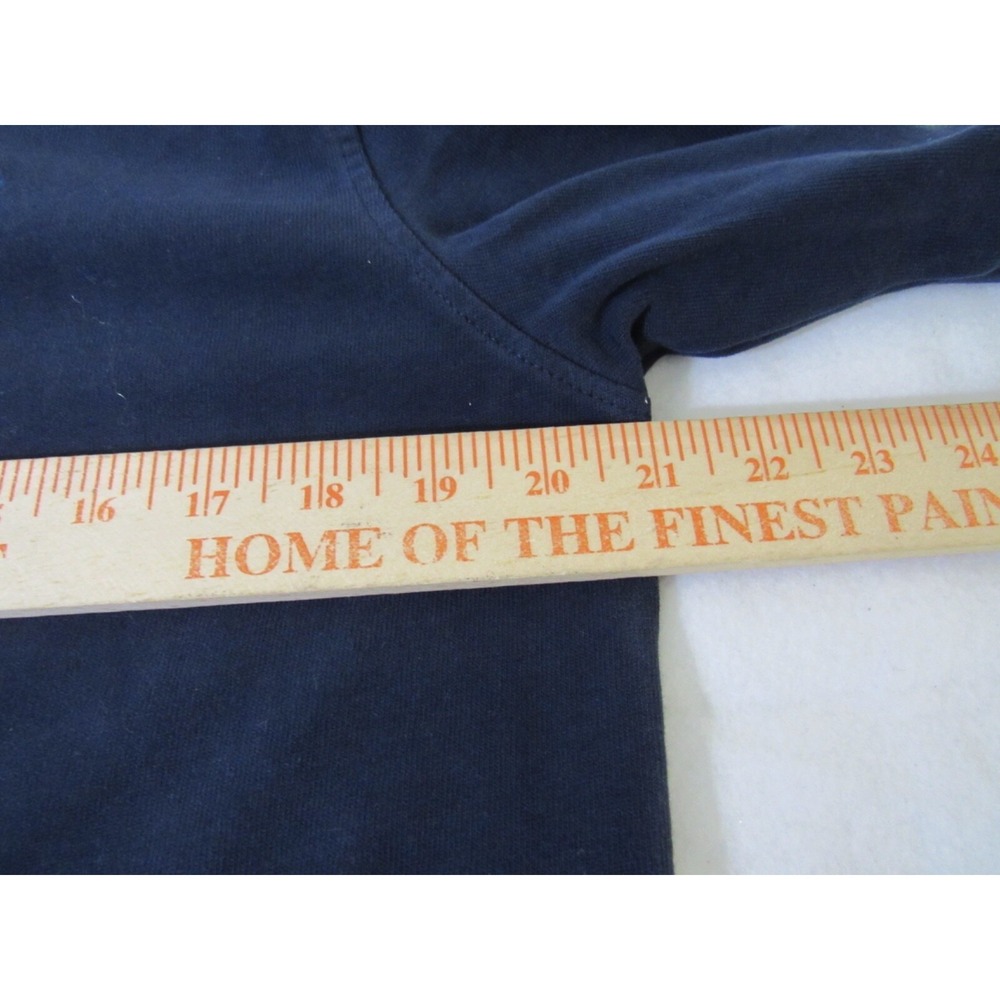 Brooks Brothers 1818 1/4 Zip Blue Cotton Sweater Sz M - Picture 6 of 14